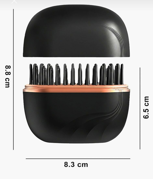 Düzleştirici Kompakt Tarak | Siyah